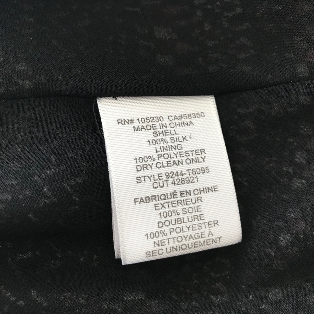 Joie Patterned Silk Ruffle Blouse - image 4